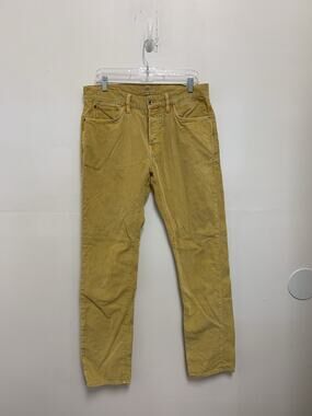 JACK SPADE Yellow Five Pocket Corduroy Pants Mens 33